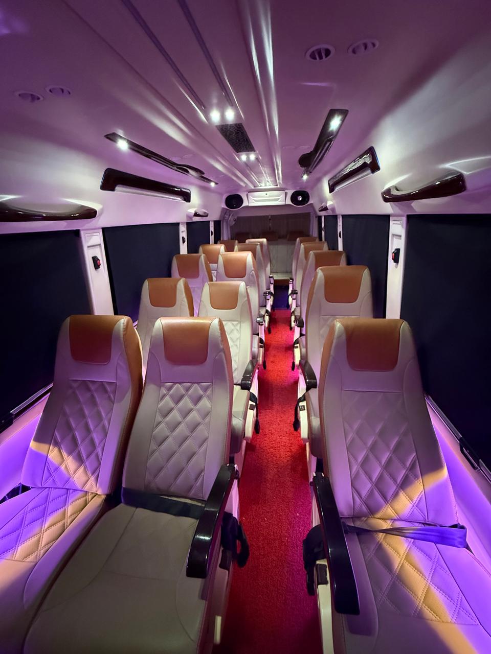 Best Tempo Traveller Rentals with Maharaja Seats